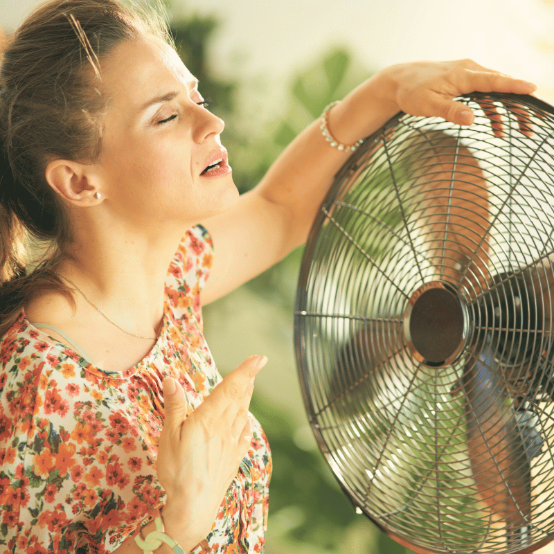 Schwitzen, Sommer, Ventilator